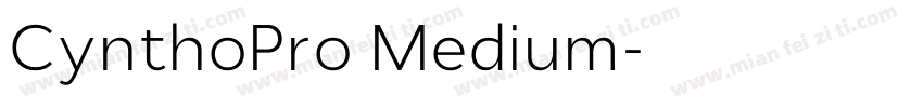 CynthoPro Medium字体转换
